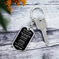 Son You Are Braver Dog Tag Keychain | Black | A1022T, A1022TG, G007T, G007TG, lx-G007, PP01-BLK, PT-1011, TNM-1, USER-249647