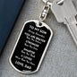 Son You Are Braver Dog Tag Keychain | Black | A1022T, A1022TG, G007T, G007TG, lx-G007, PP01-BLK, PT-1011, TNM-1, USER-249647