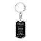 Our Son You Are Braver Dog Tag Keychain | Black | A1022T, A1022TG, G007T, G007TG, lx-G007, PP01-BLK, PT-1011, TNM-1, USER-249647
