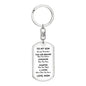 Son You Are Braver Dog Tag Keychain | White | A1022T, A1022TG, G007T, G007TG, lx-G007, PP01-BLK, PT-1011, TNM-1, USER-249647
