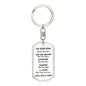 Our Son You Are Braver Dog Tag Keychain | White | A1022T, A1022TG, G007T, G007TG, lx-G007, PP01-BLK, PT-1011, TNM-1, USER-249647