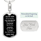 Son You Are Braver Dog Tag Keychain | Black | A1022T, A1022TG, G007T, G007TG, lx-G007, PP01-BLK, PT-1011, TNM-1, USER-249647