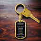 Son You Are Braver Dog Tag Keychain | Black | A1022T, A1022TG, G007T, G007TG, lx-G007, PP01-BLK, PT-1011, TNM-1, USER-249647