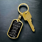 Son You Are Braver Dog Tag Keychain | Black | A1022T, A1022TG, G007T, G007TG, lx-G007, PP01-BLK, PT-1011, TNM-1, USER-249647
