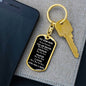 Our Son You Are Braver Dog Tag Keychain | Black | A1022T, A1022TG, G007T, G007TG, lx-G007, PP01-BLK, PT-1011, TNM-1, USER-249647