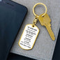 Our Son You Are Braver Dog Tag Keychain | White | A1022T, A1022TG, G007T, G007TG, lx-G007, PP01-BLK, PT-1011, TNM-1, USER-249647