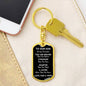 Our Son You Are Braver Dog Tag Keychain | Black | A1022T, A1022TG, G007T, G007TG, lx-G007, PP01-BLK, PT-1011, TNM-1, USER-249647