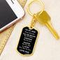 Son You Are Braver Dog Tag Keychain | Black | A1022T, A1022TG, G007T, G007TG, lx-G007, PP01-BLK, PT-1011, TNM-1, USER-249647