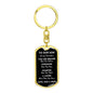 Our Son You Are Braver Dog Tag Keychain | Black | A1022T, A1022TG, G007T, G007TG, lx-G007, PP01-BLK, PT-1011, TNM-1, USER-249647