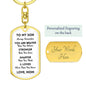 Son You Are Braver Dog Tag Keychain | White | A1022T, A1022TG, G007T, G007TG, lx-G007, PP01-BLK, PT-1011, TNM-1, USER-249647