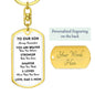Our Son You Are Braver Dog Tag Keychain | White | A1022T, A1022TG, G007T, G007TG, lx-G007, PP01-BLK, PT-1011, TNM-1, USER-249647