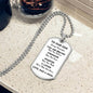 Our Son You Are Braver Dog Tag Necklace | White | A1014T, A1014TG, G007T, G007TG, lx-G007, PT-133, TNM-1, USER-249647
