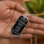 Our Son You Are Braver Dog Tag Necklace | Black | A1014T, A1014TG, G007T, G007TG, lx-G007, PT-133, TNM-1, USER-249647
