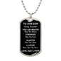 Our Son You Are Braver Dog Tag Necklace | Black | A1014T, A1014TG, G007T, G007TG, lx-G007, PT-133, TNM-1, USER-249647