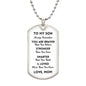 Son You Are Braver Dog Tag Necklace | White | A1014T, A1014TG, G007T, G007TG, lx-G007, PT-133, TNM-1, USER-249647