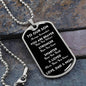 Our Son You Are Braver Dog Tag Necklace | Black | A1014T, A1014TG, G007T, G007TG, lx-G007, PT-133, TNM-1, USER-249647