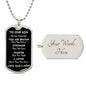 Our Son You Are Braver Dog Tag Necklace | Black | A1014T, A1014TG, G007T, G007TG, lx-G007, PT-133, TNM-1, USER-249647