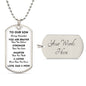 Our Son You Are Braver Dog Tag Necklace | White | A1014T, A1014TG, G007T, G007TG, lx-G007, PT-133, TNM-1, USER-249647