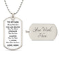 Son You Are Braver Dog Tag Necklace | White | A1014T, A1014TG, G007T, G007TG, lx-G007, PT-133, TNM-1, USER-249647