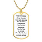 Son You Are Braver Dog Tag Necklace | White | A1014T, A1014TG, G007T, G007TG, lx-G007, PT-133, TNM-1, USER-249647