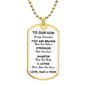 Our Son You Are Braver Dog Tag Necklace | White | A1014T, A1014TG, G007T, G007TG, lx-G007, PT-133, TNM-1, USER-249647