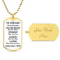 Our Son You Are Braver Dog Tag Necklace | White | A1014T, A1014TG, G007T, G007TG, lx-G007, PT-133, TNM-1, USER-249647