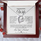 To My Beautiful Wife Forever Love Necklace | White