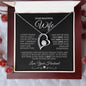 To My Beautiful Wife Forever Love Necklace | Black