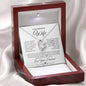 To My Beautiful Wife Forever Love Necklace | White