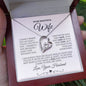 To My Beautiful Wife Forever Love Necklace | White