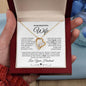To My Beautiful Wife Forever Love Necklace | White