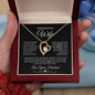 To My Beautiful Wife Forever Love Necklace | Black