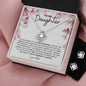 Daughter Love Knot Earring & Necklace Set | C30011TR, lx-C30011, P10019TR, PB23-WOOD, PP01-BLK, PT-3744, TNM-1, USER-249647