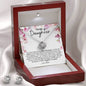 Daughter Love Knot Earring & Necklace Set | C30011TR, lx-C30011, P10019TR, PB23-WOOD, PP01-BLK, PT-3744, TNM-1, USER-249647