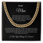 To My Man Cuban Link Chain | Black | C30184T, C30184TG, lx-C30184, PB23-WOOD, PT-4348, TNM-1, USER-249647