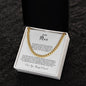 To My Man Cuban Link Chain | White | C30184T, C30184TG, lx-C30184, PB23-WOOD, PT-4348, TNM-1, USER-249647