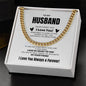 To My Husband Cuban Link Chain | White | C30184T, C30184TG, lx-C30184, PB23-WOOD, PT-4348, TNM-1, USER-249647