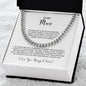 To My Man Cuban Link Chain | White | C30184T, C30184TG, lx-C30184, PB23-WOOD, PT-4348, TNM-1, USER-249647