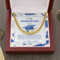 Happy Graduation Son Cuban Link Chain