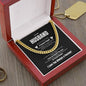 To My Husband Cuban Link Chain | Black | C30184T, C30184TG, lx-C30184, PB23-WOOD, PT-4348, TNM-1, USER-249647