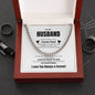 To My Husband Cuban Link Chain | White | C30184T, C30184TG, lx-C30184, PB23-WOOD, PT-4348, TNM-1, USER-249647