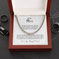 To My Man Cuban Link Chain | White | C30184T, C30184TG, lx-C30184, PB23-WOOD, PT-4348, TNM-1, USER-249647
