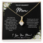 Dearest Mom Alluring Beauty Necklace - Beautiful Love | C30084TG, C30084TR, PB23-WOOD, PT-4363, TNM-1, USER-249647
