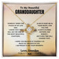 Granddaughter Love Knot Necklace - Grandpa's Gift | C30011TG, C30011TR, PB23-WOOD, PT-4377, TNM-1, USER-249647