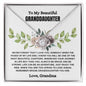 Granddaughter Love Knot Necklace - Grandma's Gift | C30011TG, C30011TR, PB23-WOOD, PT-4377, TNM-1, USER-249647