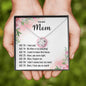 I Love You Mom Love Knot Necklace