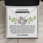 Granddaughter Love Knot Necklace - Grandma's Gift | C30011TG, C30011TR, PB23-WOOD, PT-4377, TNM-1, USER-249647