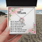 I Love You Mom Love Knot Necklace