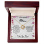 Dearest Mom Love Knot Necklace | C30011TG, C30011TR, PB23-WOOD, PT-4377, TNM-1, USER-249647
