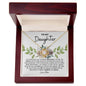 Daughter Love Knot Necklace | Flowers | C30011TG, C30011TR, PB23-WOOD, PT-4377, TNM-1, USER-249647